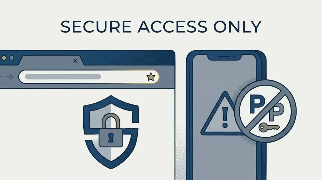 Editorial illustration of secure Barz Casino login habits