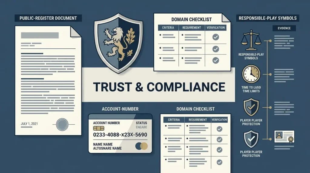Editorial illustration of Barz Casino trust and licence checks