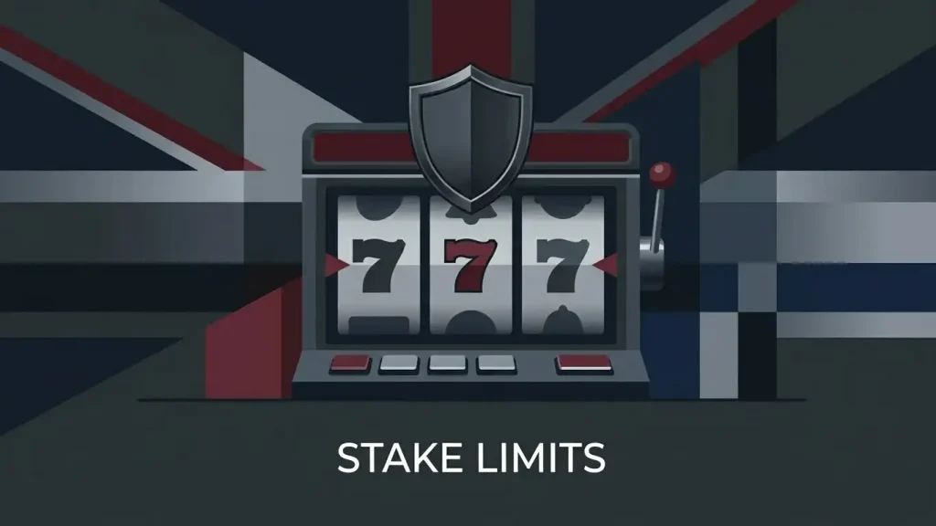 Barz Casino slot-limit guide showing UK £5 and £2 online slot stake rule icons